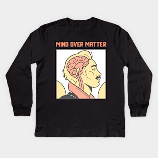 Mind Over Matter - Mens Mental Health Kids Long Sleeve T-Shirt